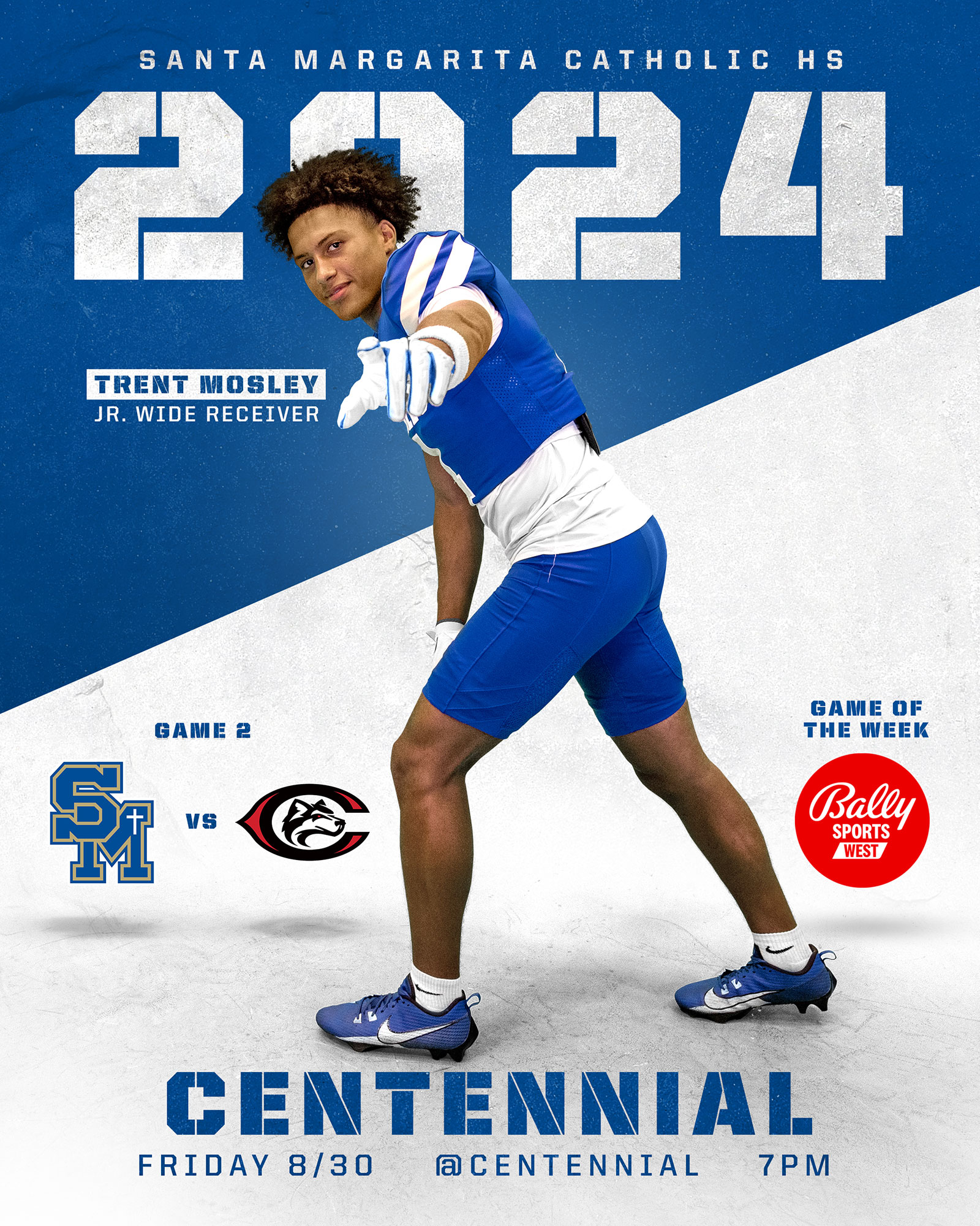 Santa Margarita Catholic Football game day program covers