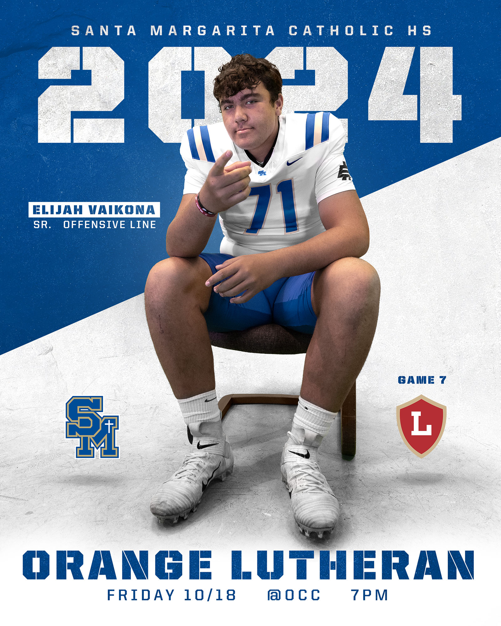 Santa Margarita Catholic Football game day program covers